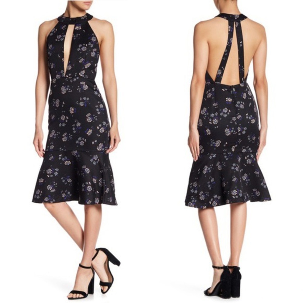 Endless Rose Black Floral Dress